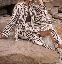 Joseph Ribkoff - ANIMAL PRINT A LINE BLOUSE