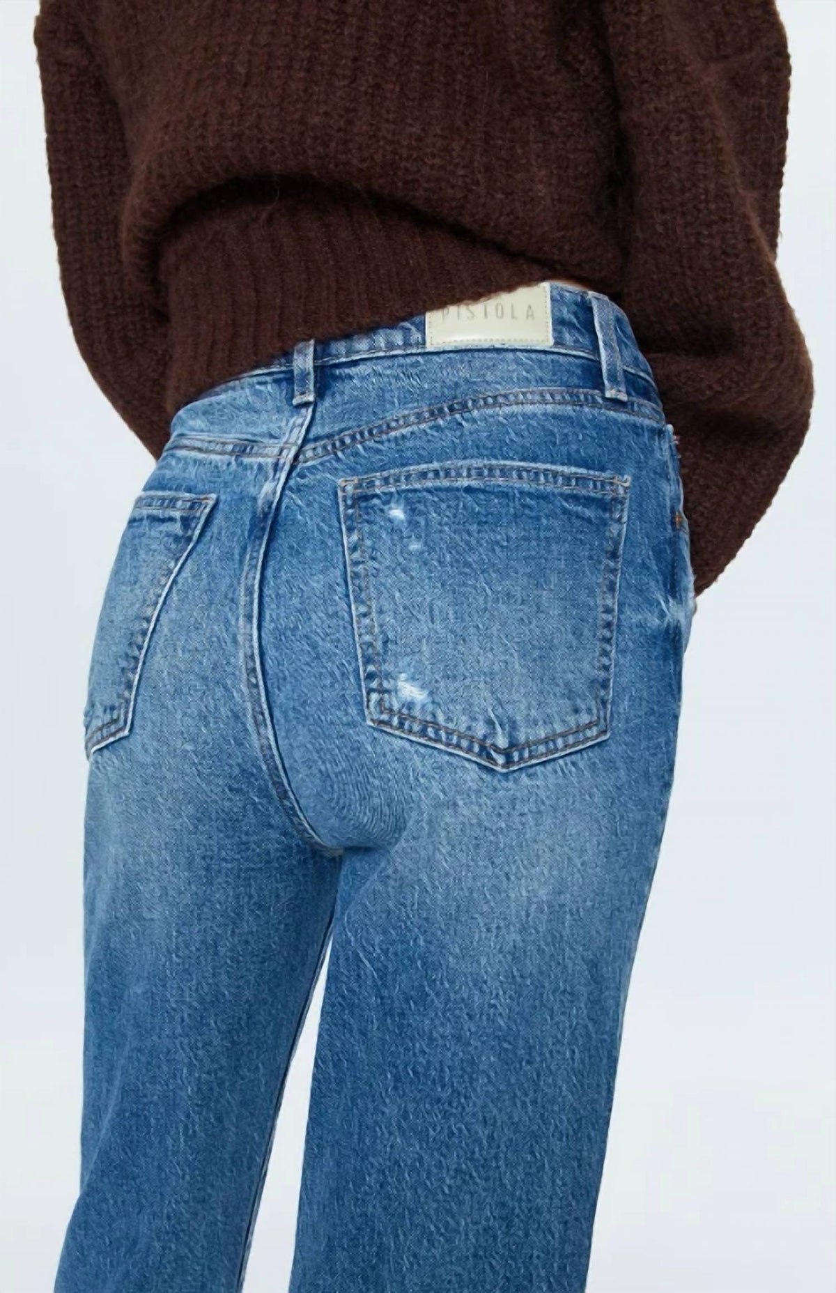 Pistola - Cassie Super High Rise Straight Leg Crop Jeans