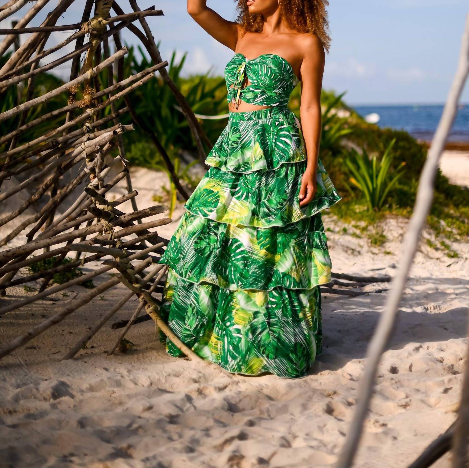 Little Secret Of Mine - Halter Neck Maxi Dress Set