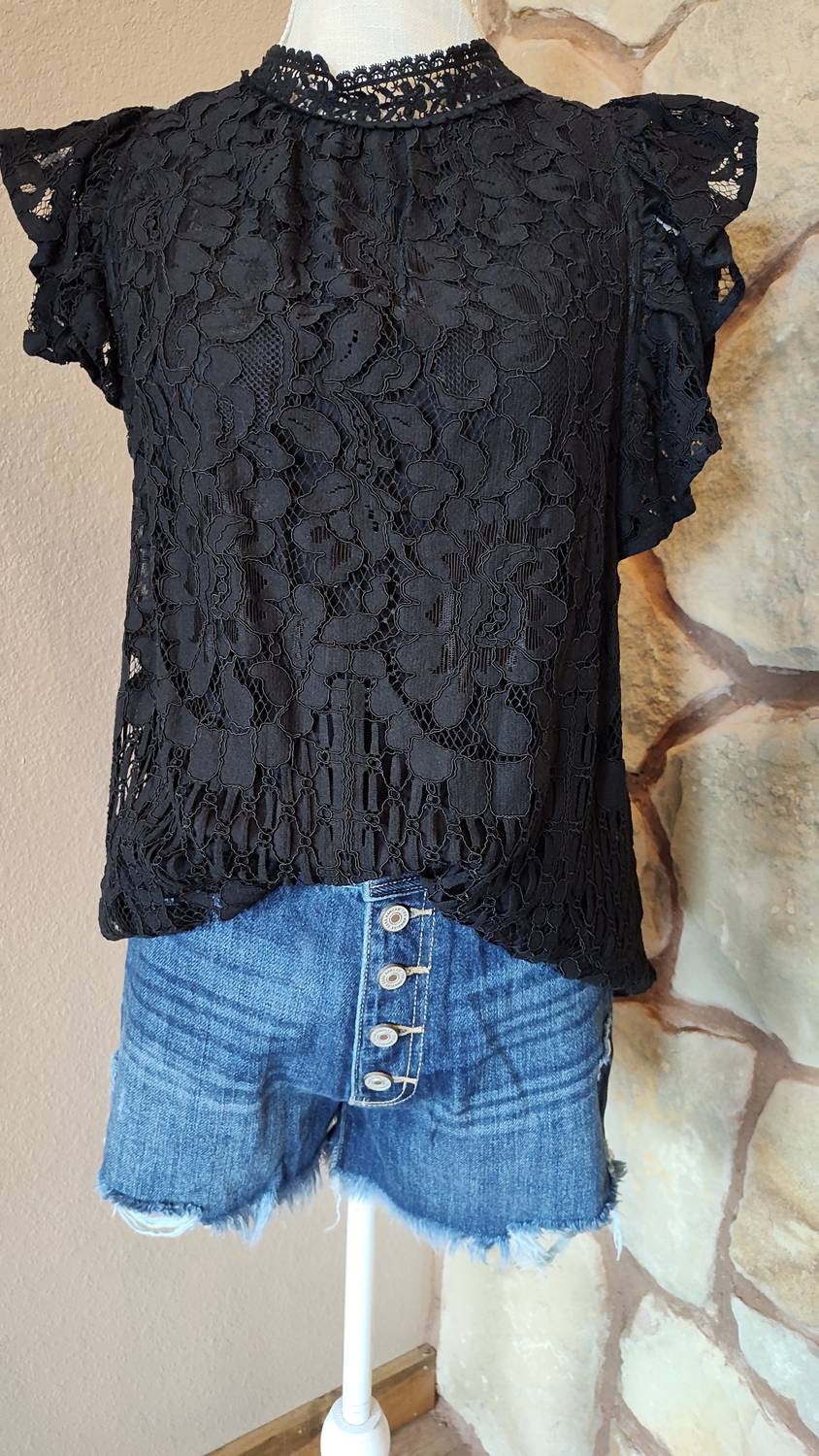 Sweet Lovely By Jen - Women's Lace Top