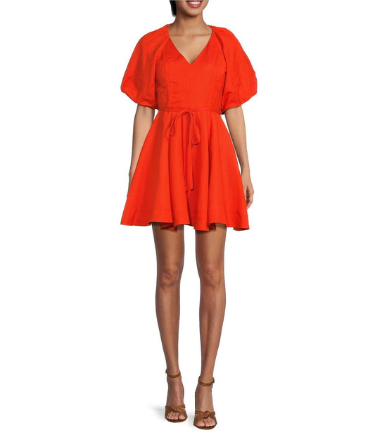 En Saison - BUBBLE SLEEVE MINI DRESS