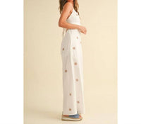 Miou Muse - Embroidery Detail Jumpsuit
