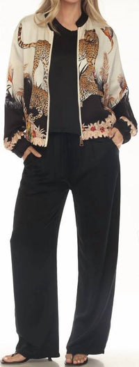 Flora Ashley - Front Zip Silk Jacket