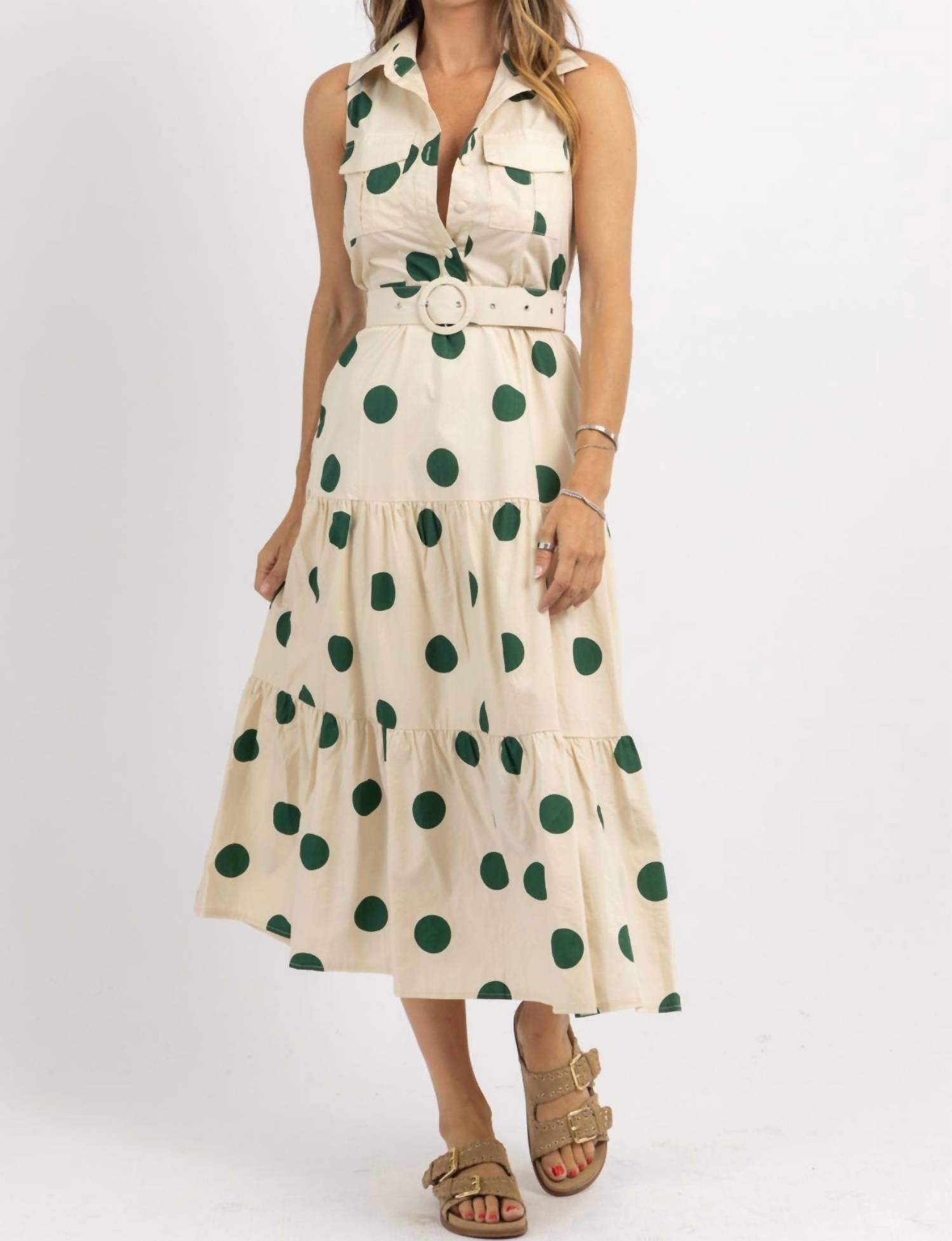 Tea & Cup - Tatum Tiered Midi Dress