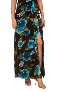 Adrianna Papell - Floral Print Chiffon Sleeveless Dress