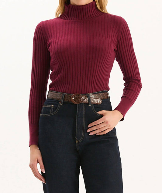 Tyler Boe - Cotton Cashmere Ribbed Turtleneck Top