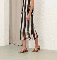 Zimmermann - Wanderlust Macrame Midi Skirt