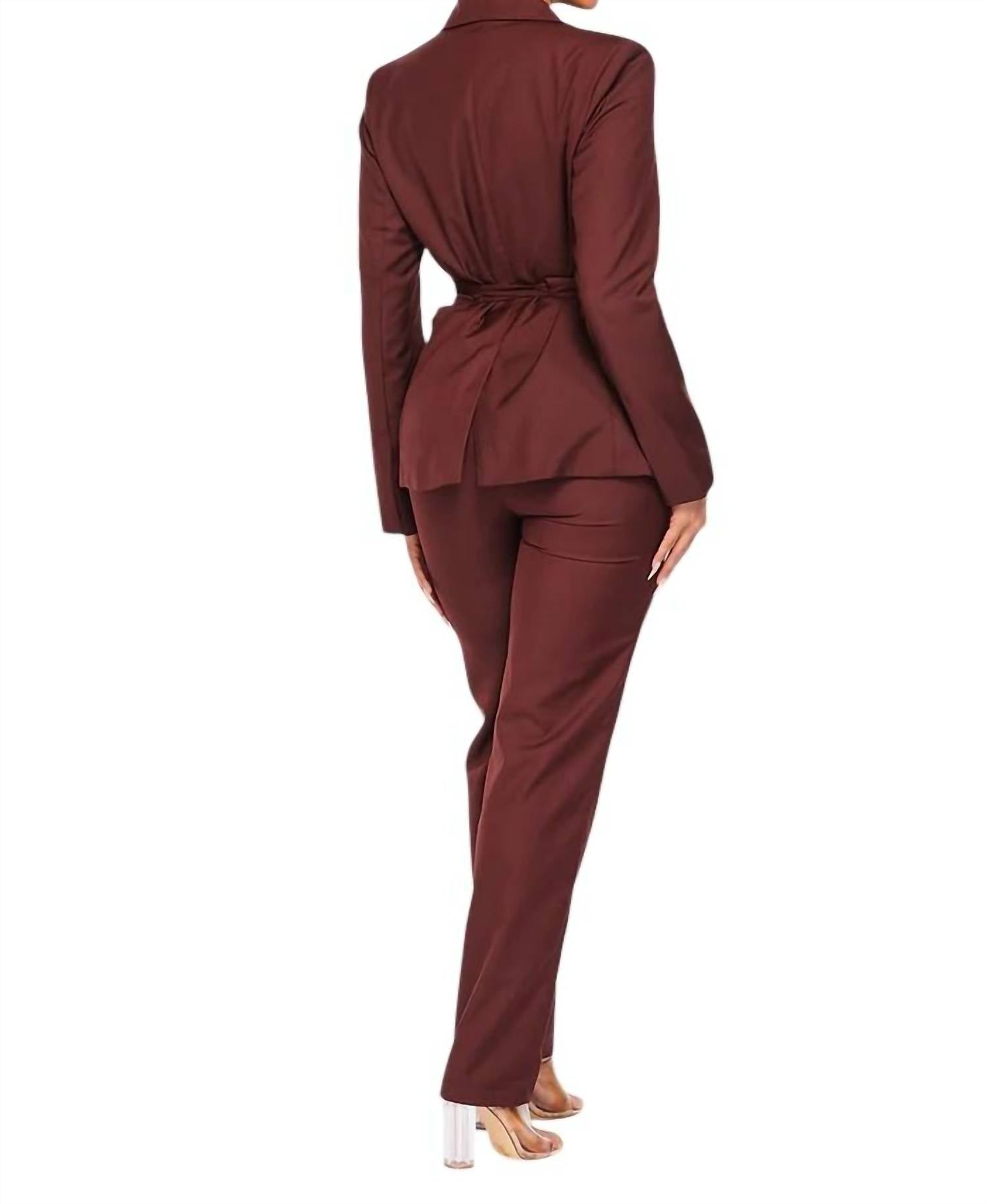 Rivir - Solid Jacket and Pants Set