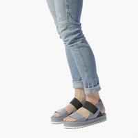 All Black - Women's Banded Trekker Sandal