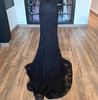 Jovani - Women's Long Floral Beaded Lace Dress