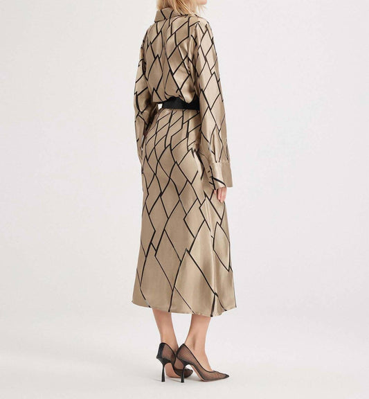 Theo The Label - Theia Retro Burnout Maxi Skirt