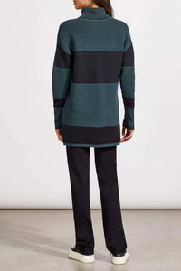 Tribal - Two Tone Ottoman Turtleneck Sweater