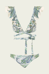 Zimmermann - Ottie Wrap Ruffle Bikini Set