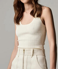 Hevron - Violet Knit Tank Top
