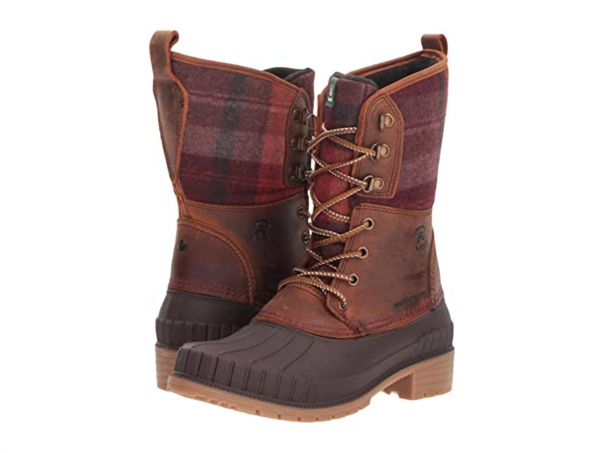 Kamik - Women's Sienna 2 Boot Lace Up Lugged Sole Waterproof Snow Boots
