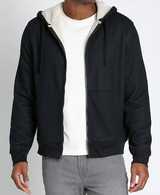 Jachs New York - Sherpa Lined Waffle Hoodie