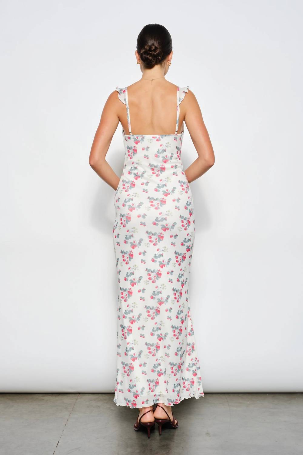 Golden - Violet Strawberry Maxi Dress
