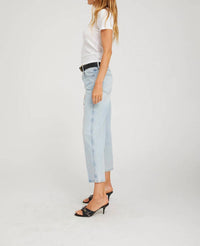 Sprwmn - Farrah Cropped Slim Boyfriend Jeans