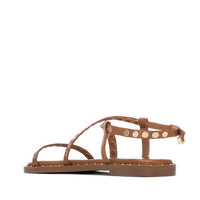 Xti Women's Strappy Sandals in camel - women's sandal - detail view