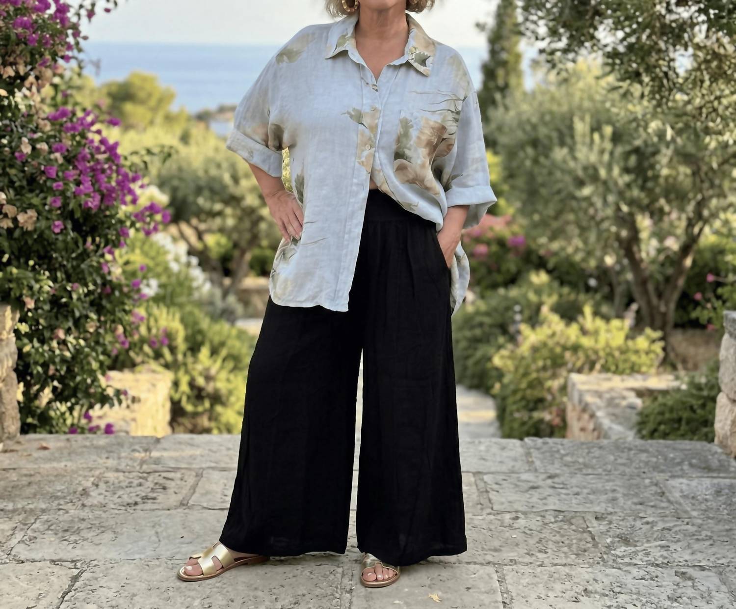 Puro Lino - Amalfi Wide Leg Linen Pants