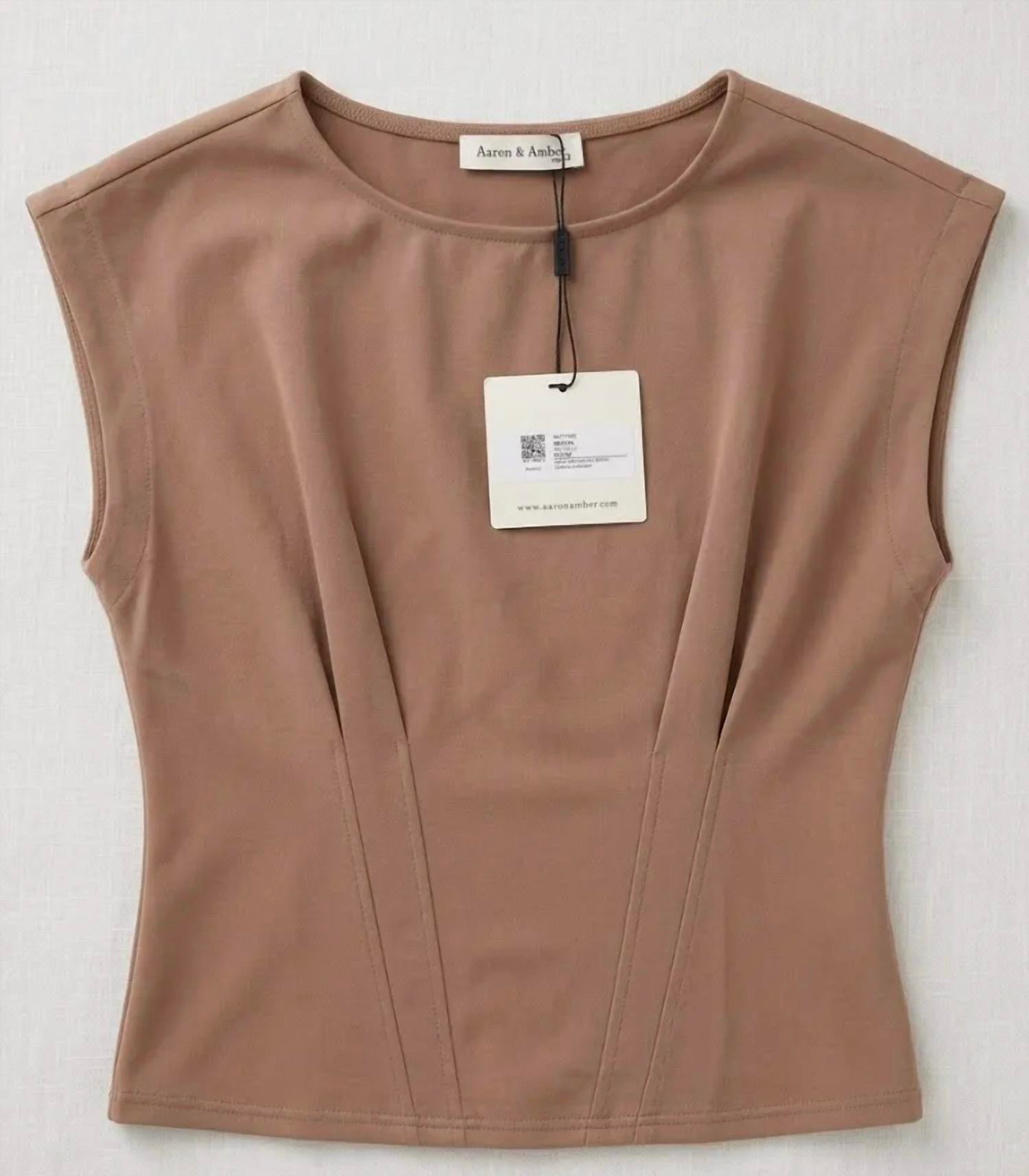 Aaron & Amber - Women's Cinched Waist Knit Top