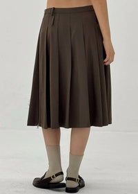 Find Me Now - Side Zipper Pleated Skirt