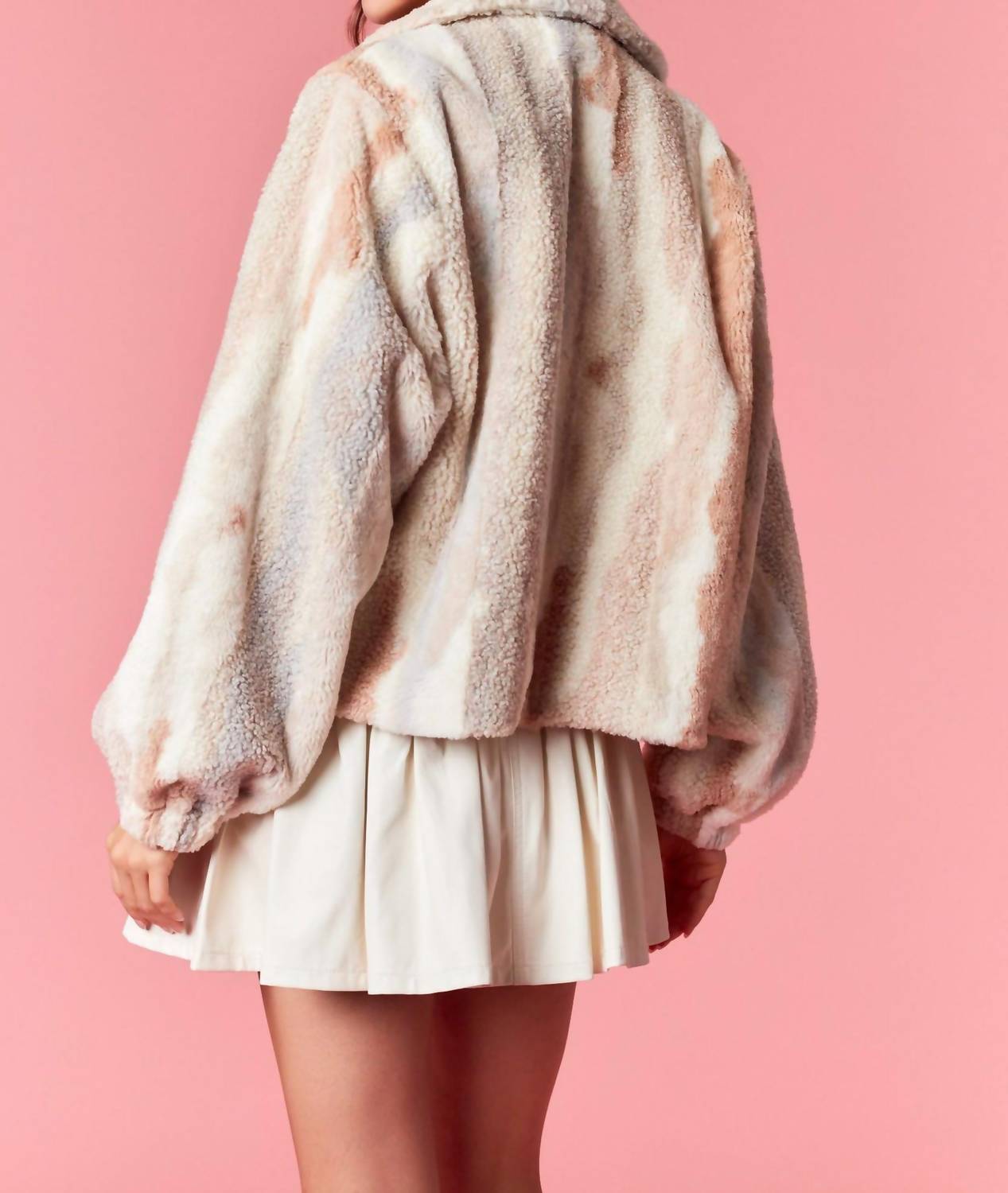 Peach Love - CICELY SHERPA JACKET