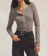Z Supply - Stella Stripe Henley Top
