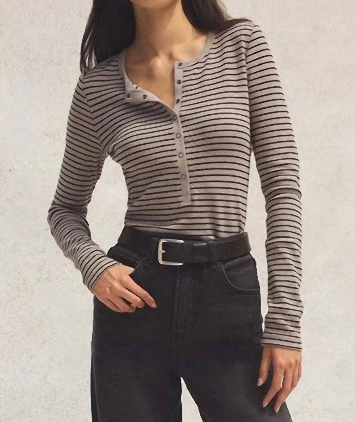Z Supply - Stella Stripe Henley Top