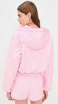 Loveshackfancy - Ariana Gingham Check Print Hoodie