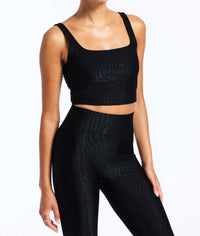 Bandier - Tempo Crop Jacquard Bra