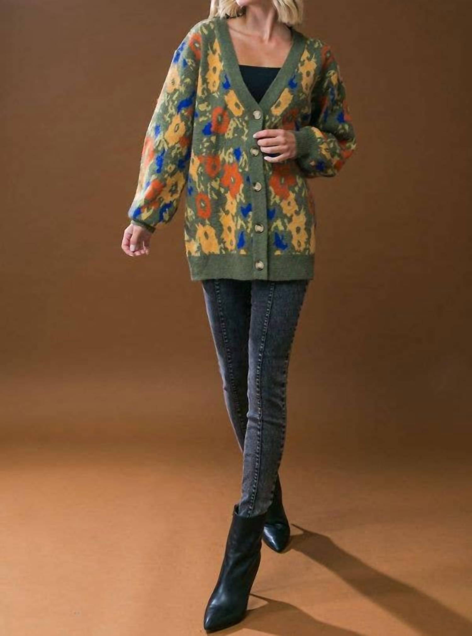 Flying Tomato - Sweater Knit Cardigan