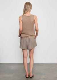 Enza Costa - Linen Open Knit Tank Top