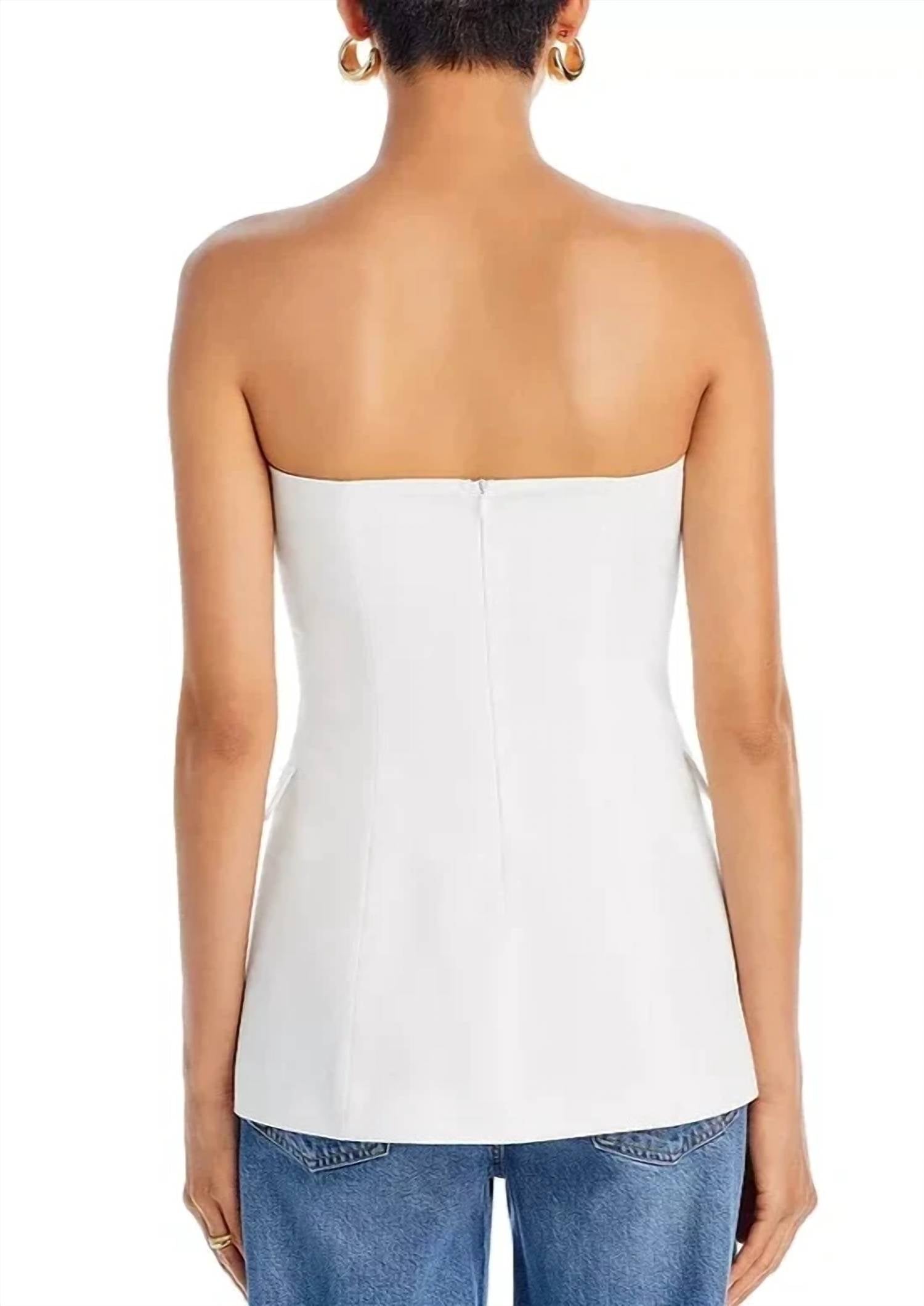 Fore - Gwen Strapless Button Up Corset Tube Top