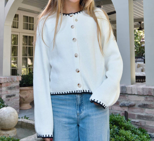 8Apart - Reed Stitch Collar Cardigan