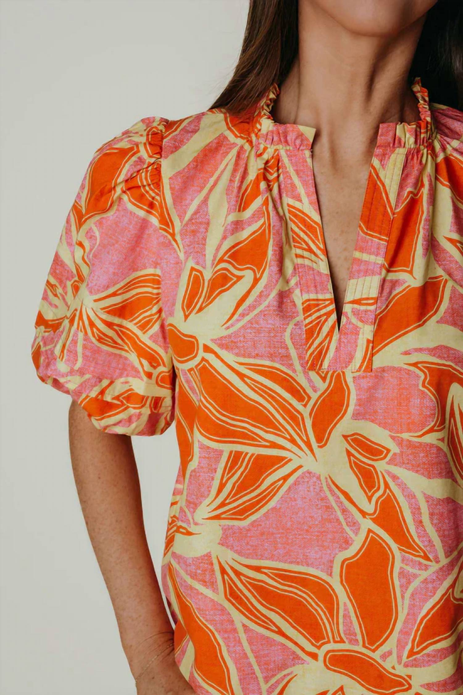 Laroque - Alix Ruffled Neckline Blouse