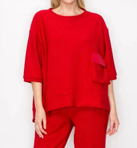 Joh - Karen Knit Crepe Top