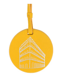Salvatore Ferragamo Embossed Palazzo Spini Feroni Leather Charm in light yellow - women's item - alternate view