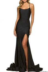 Sherri Hill - Fitted Mermaid Lace-up Dress
