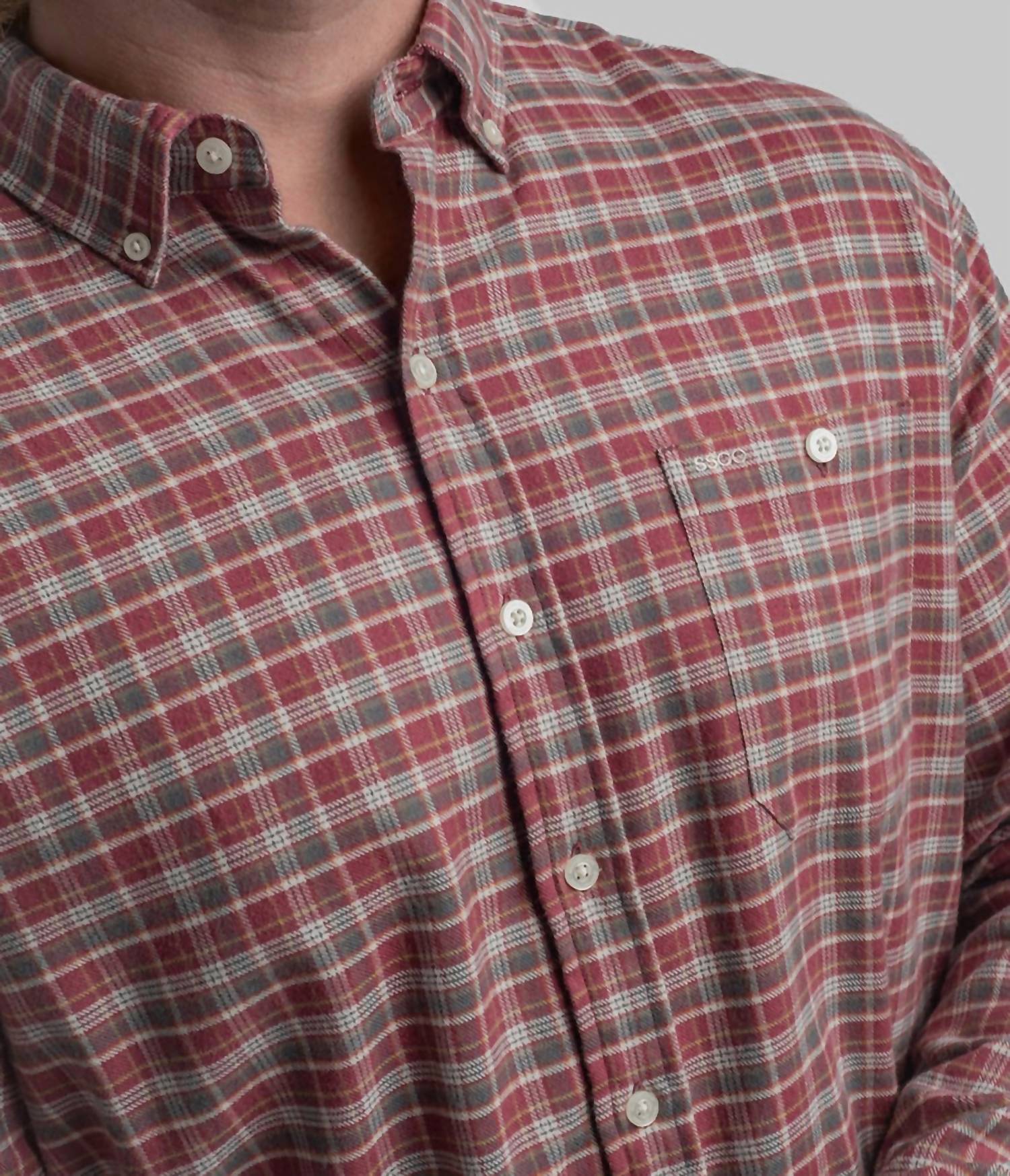 Southern Shirt Company - Long Sleeve Plaid Flannel Shirt