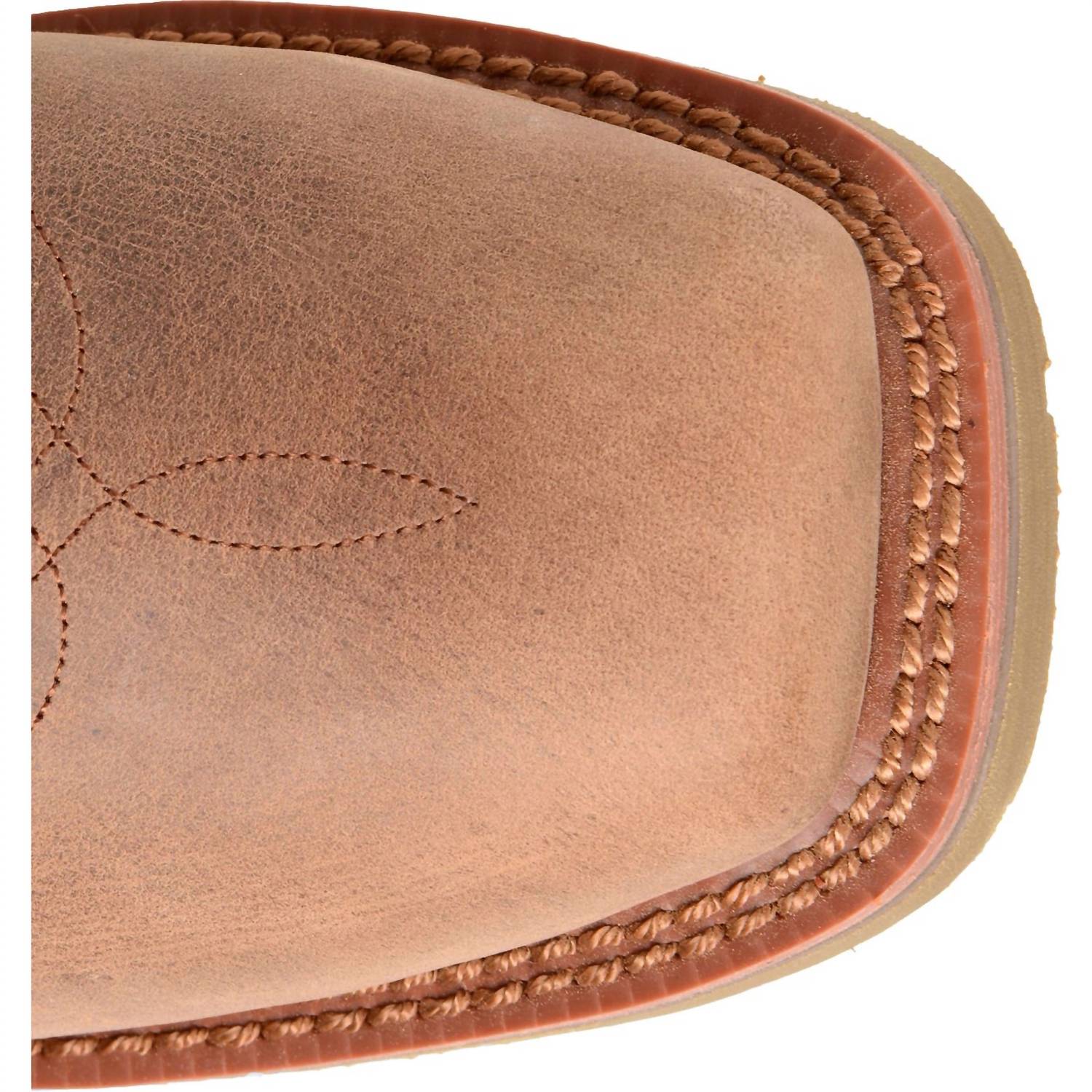 Double-H Boots Men's Steel Toe Roper Western Work Boots in brown - men's boots - view 5