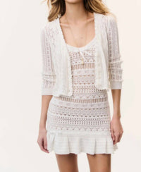 Loveshackfancy - Danilara Cotton Crochet Cardigan