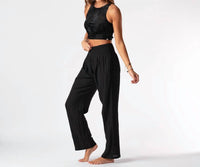 Lotus & Luna - Wide Leg Cotton Pants
