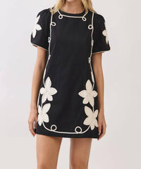 Tcec - Nina Floral Appliqué Dress