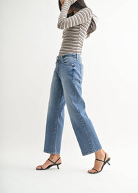 Just Black Denim - Mid Rise Stretch Boyfriend Jeans