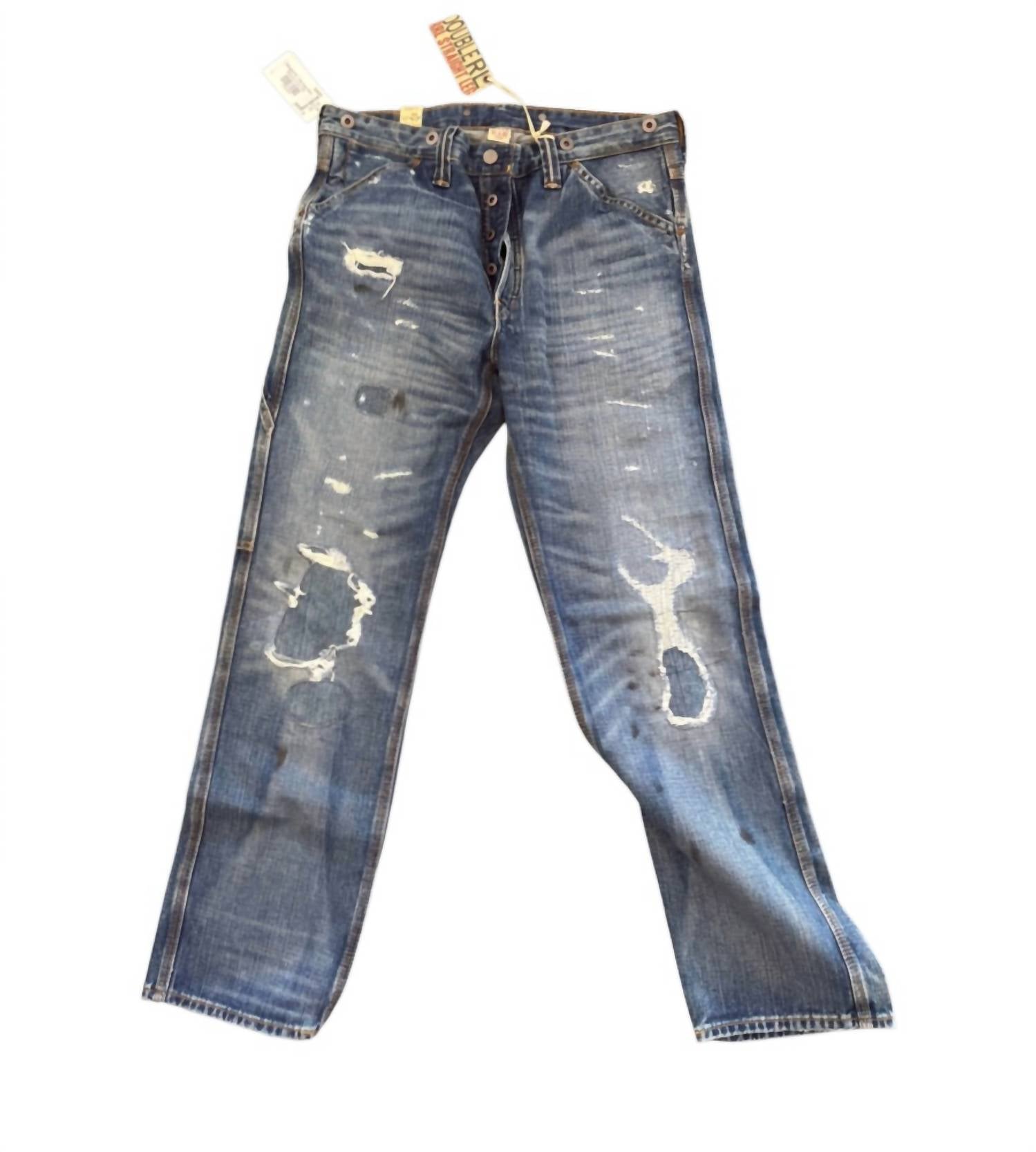 Rrl - Men's Straight Fit Distressed Jeans