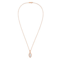 Diana M Jewels - Women's Marquise Lab-Grown Diamond Pendant Necklace (3.00 Ct) - Signature