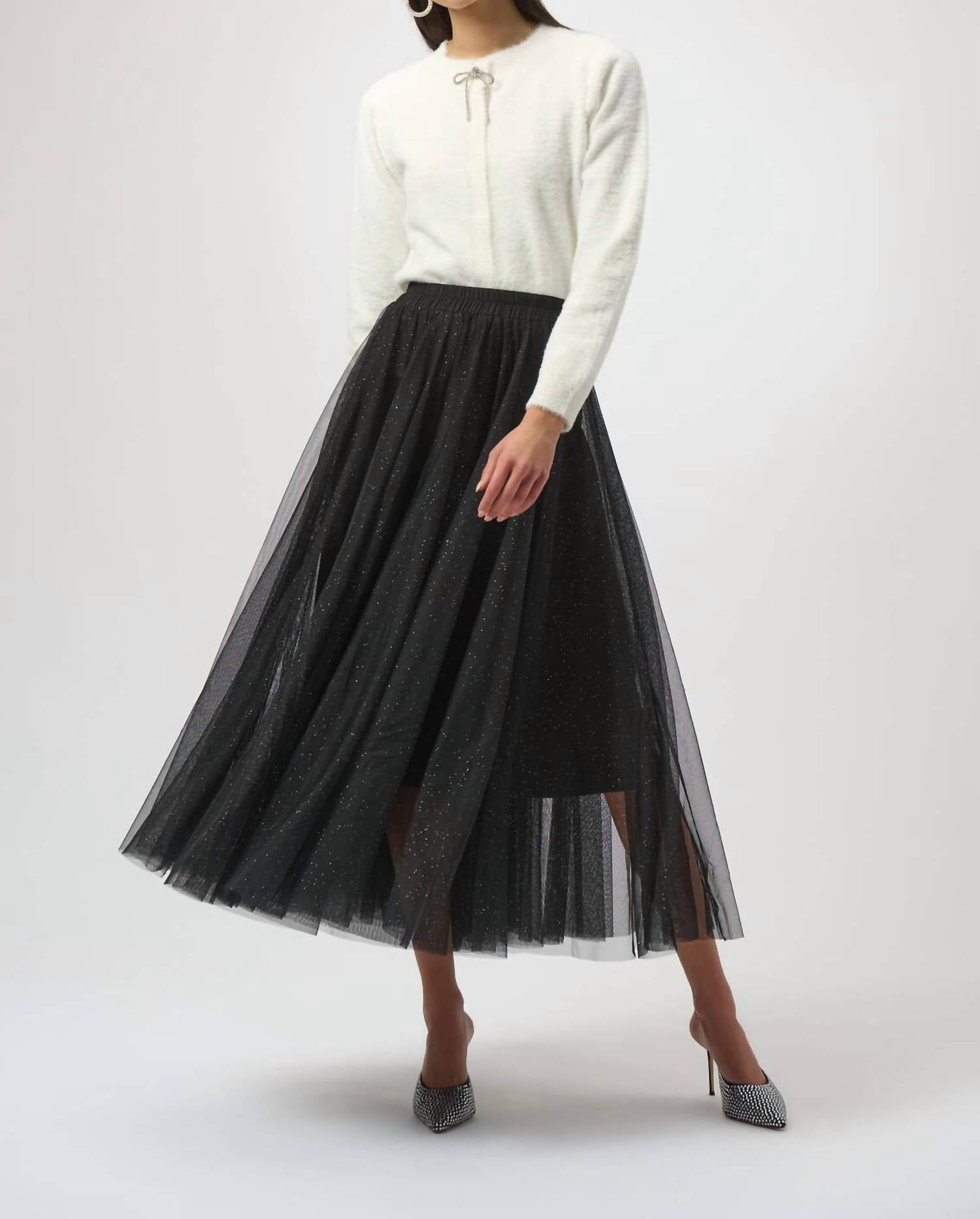 Joseph Ribkoff - Rhinestone Bow Cardigan