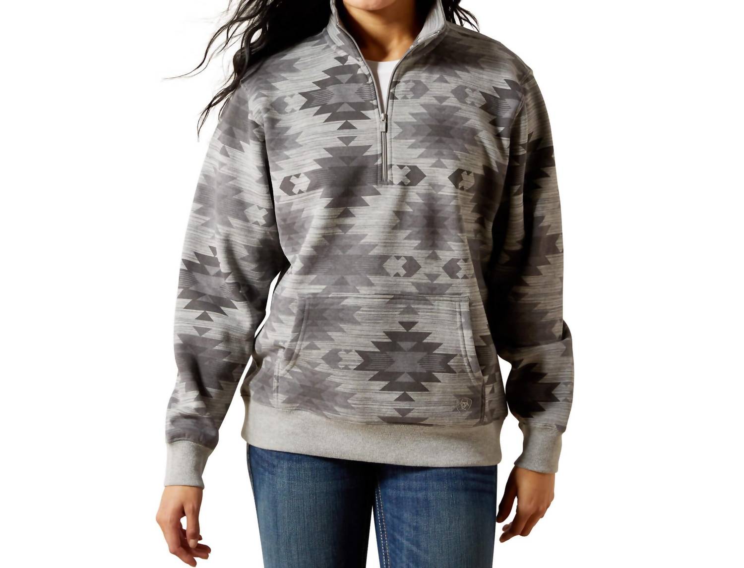 ARIAT Women's Sienna Zip Sweatshirt in mable - women's top