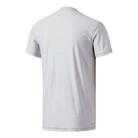 adidas Men's Vertical Heather Short Sleeve Tee in gray - men's t-shirt - view 4